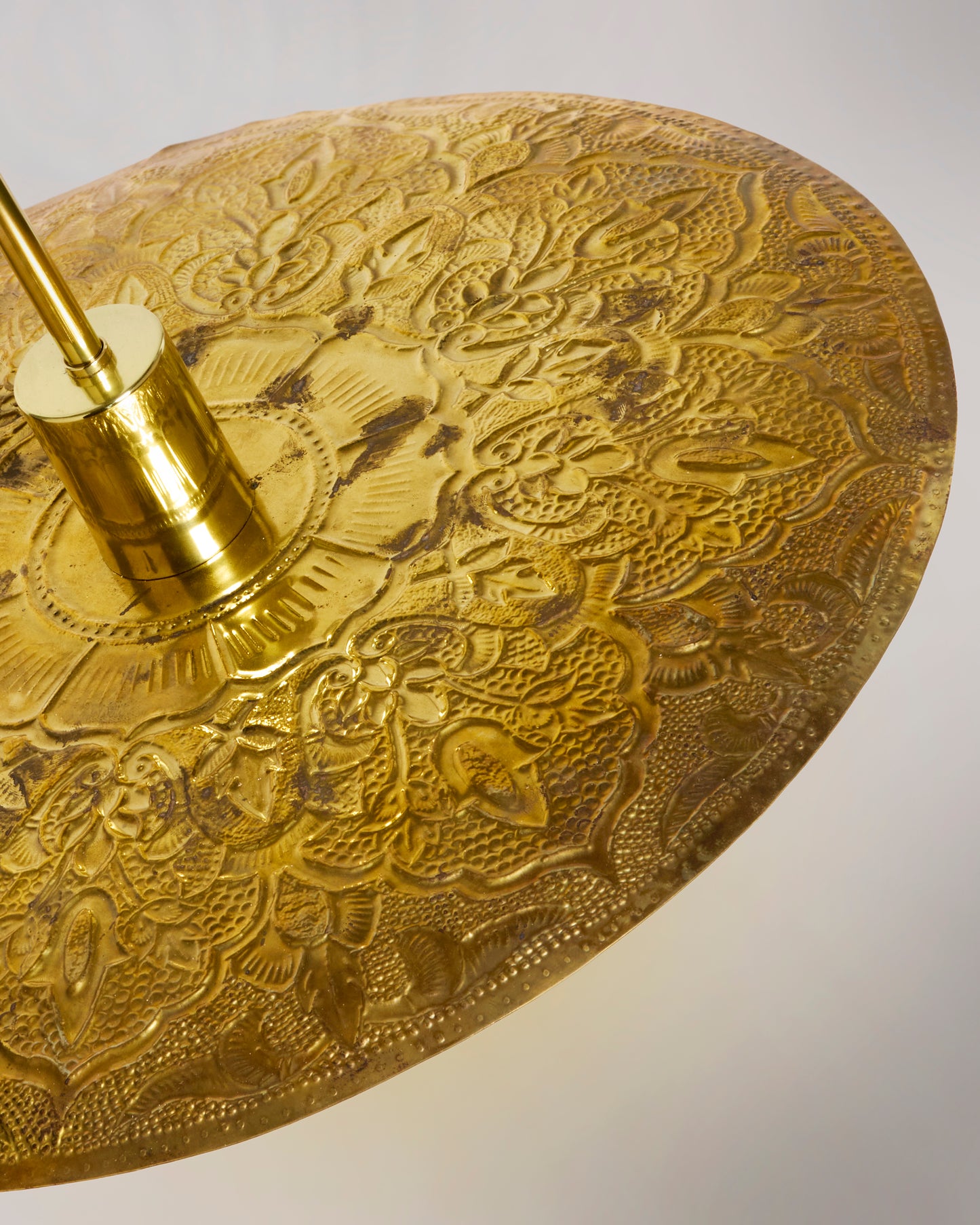 Brass Thali Pendant light