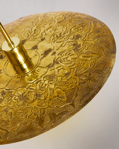 Brass Thali Pendant light