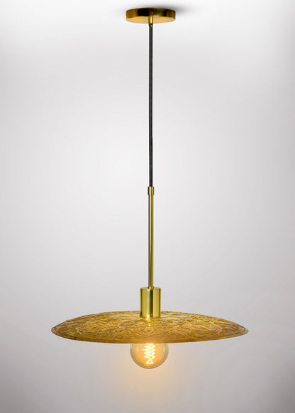 Brass Thali Pendant light