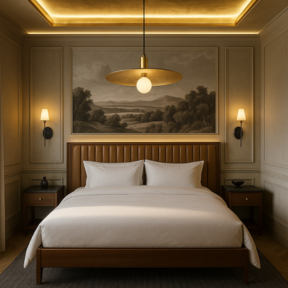 Brass Thali Pendant light