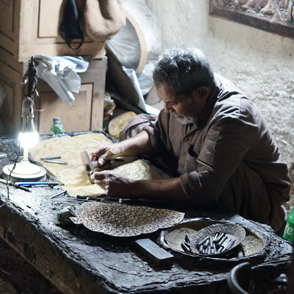 Brass Thali Pendant light